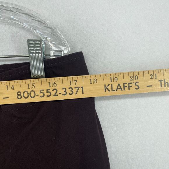 EILEEN FISHER Pants PL Organic Cotton Stretch Twill Tapered Cropped Chino Brown - Picture 9 of 16